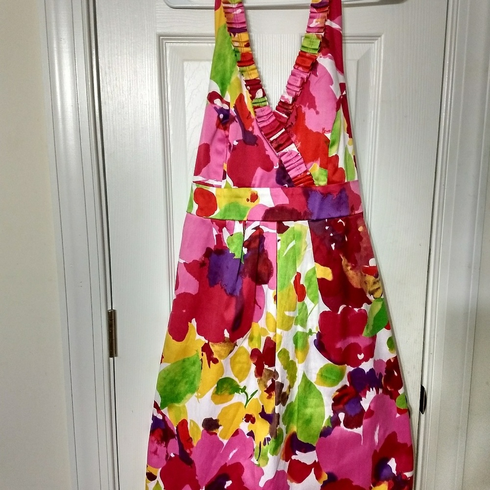 Blu Sage halter dress multicolor size 12